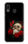 S3753 ダークゴシックゴススカルローズ Dark Gothic Goth Skull Roses Samsung Galaxy A20, Galaxy A30 バックケース、フリップケース・カバー