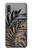 S3692 灰色の黒いヤシの葉 Gray Black Palm Leaves Samsung Galaxy A20e バックケース、フリップケース・カバー