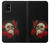 S3753 ダークゴシックゴススカルローズ Dark Gothic Goth Skull Roses Samsung Galaxy A41 バックケース、フリップケース・カバー