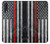 S3687 消防士細い赤い線アメリカの国旗 Firefighter Thin Red Line American Flag Samsung Galaxy A50 バックケース、フリップケース・カバー