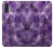 S3713 パープルクォーツアメジストグラフィックプリント Purple Quartz Amethyst Graphic Printed Samsung Galaxy A70 バックケース、フリップケース・カバー