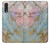 S3717 ローズゴールドブルーパステル大理石グラフィックプリント Rose Gold Blue Pastel Marble Graphic Printed Samsung Galaxy A70 バックケース、フリップケース・カバー