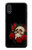 S3753 ダークゴシックゴススカルローズ Dark Gothic Goth Skull Roses Samsung Galaxy A01 バックケース、フリップケース・カバー