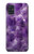 S3713 パープルクォーツアメジストグラフィックプリント Purple Quartz Amethyst Graphic Printed Samsung Galaxy A51 バックケース、フリップケース・カバー