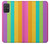 S3678 カラフルなレインボーバーティカル Colorful Rainbow Vertical Samsung Galaxy A71 バックケース、フリップケース・カバー