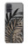 S3692 灰色の黒いヤシの葉 Gray Black Palm Leaves Samsung Galaxy A71 バックケース、フリップケース・カバー