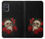 S3753 ダークゴシックゴススカルローズ Dark Gothic Goth Skull Roses Samsung Galaxy A71 バックケース、フリップケース・カバー