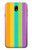 S3678 カラフルなレインボーバーティカル Colorful Rainbow Vertical Samsung Galaxy J7 (2018), J7 Aero, J7 Top, J7 Aura, J7 Crown, J7 Refine, J7 Eon, J7 V 2nd Gen, J7 Star バックケース、フリップケース・カバー