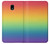 S3698 LGBTグラデーションプライドフラグ LGBT Gradient Pride Flag Samsung Galaxy J3 (2018), J3 Star, J3 V 3rd Gen, J3 Orbit, J3 Achieve, Express Prime 3, Amp Prime 3 バックケース、フリップケース・カバー
