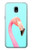 S3708 ピンクのフラミンゴ Pink Flamingo Samsung Galaxy J3 (2018), J3 Star, J3 V 3rd Gen, J3 Orbit, J3 Achieve, Express Prime 3, Amp Prime 3 バックケース、フリップケース・カバー