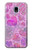 S3710 ピンクのラブハート Pink Love Heart Samsung Galaxy J3 (2018), J3 Star, J3 V 3rd Gen, J3 Orbit, J3 Achieve, Express Prime 3, Amp Prime 3 バックケース、フリップケース・カバー