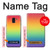 S3698 LGBTグラデーションプライドフラグ LGBT Gradient Pride Flag Samsung Galaxy J6 (2018) バックケース、フリップケース・カバー