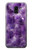 S3713 パープルクォーツアメジストグラフィックプリント Purple Quartz Amethyst Graphic Printed Samsung Galaxy J6 (2018) バックケース、フリップケース・カバー