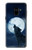 S3693 グリムホワイトウルフ満月 Grim White Wolf Full Moon Samsung Galaxy A8 (2018) バックケース、フリップケース・カバー