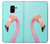 S3708 ピンクのフラミンゴ Pink Flamingo Samsung Galaxy A8 (2018) バックケース、フリップケース・カバー