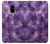 S3713 パープルクォーツアメジストグラフィックプリント Purple Quartz Amethyst Graphic Printed Samsung Galaxy A8 (2018) バックケース、フリップケース・カバー