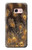 S3691 ゴールドピーコックフェザー Gold Peacock Feather Samsung Galaxy A3 (2017) バックケース、フリップケース・カバー
