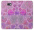 S3710 ピンクのラブハート Pink Love Heart Samsung Galaxy J7 Prime (SM-G610F) バックケース、フリップケース・カバー