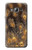 S3691 ゴールドピーコックフェザー Gold Peacock Feather Samsung Galaxy J3 (2016) バックケース、フリップケース・カバー