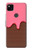S3754 ストロベリーアイスクリームコーン Strawberry Ice Cream Cone Google Pixel 4a バックケース、フリップケース・カバー