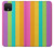 S3678 カラフルなレインボーバーティカル Colorful Rainbow Vertical Google Pixel 4 バックケース、フリップケース・カバー
