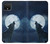 S3693 グリムホワイトウルフ満月 Grim White Wolf Full Moon Google Pixel 4 バックケース、フリップケース・カバー