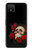 S3753 ダークゴシックゴススカルローズ Dark Gothic Goth Skull Roses Google Pixel 4 バックケース、フリップケース・カバー