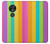 S3678 カラフルなレインボーバーティカル Colorful Rainbow Vertical Motorola Moto G7 Play バックケース、フリップケース・カバー