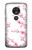 S3707 ピンクの桜の春の花 Pink Cherry Blossom Spring Flower Motorola Moto G7 Play バックケース、フリップケース・カバー