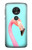 S3708 ピンクのフラミンゴ Pink Flamingo Motorola Moto G7 Play バックケース、フリップケース・カバー