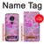 S3710 ピンクのラブハート Pink Love Heart Motorola Moto G7 Play バックケース、フリップケース・カバー