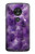 S3713 パープルクォーツアメジストグラフィックプリント Purple Quartz Amethyst Graphic Printed Motorola Moto G7 Play バックケース、フリップケース・カバー
