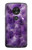 S3713 パープルクォーツアメジストグラフィックプリント Purple Quartz Amethyst Graphic Printed Motorola Moto G7 Power バックケース、フリップケース・カバー
