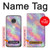 S3706 パステルレインボーギャラクシーピンクスカイ Pastel Rainbow Galaxy Pink Sky Motorola Moto G7, Moto G7 Plus バックケース、フリップケース・カバー