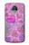 S3710 ピンクのラブハート Pink Love Heart Motorola Moto Z2 Play, Z2 Force バックケース、フリップケース・カバー