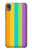 S3678 カラフルなレインボーバーティカル Colorful Rainbow Vertical Motorola Moto E6, Moto E (6th Gen) バックケース、フリップケース・カバー