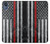 S3687 消防士細い赤い線アメリカの国旗 Firefighter Thin Red Line American Flag Motorola Moto E6, Moto E (6th Gen) バックケース、フリップケース・カバー