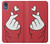 S3701 ミニハートラブサイン Mini Heart Love Sign Motorola Moto E6, Moto E (6th Gen) バックケース、フリップケース・カバー