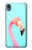 S3708 ピンクのフラミンゴ Pink Flamingo Motorola Moto E6, Moto E (6th Gen) バックケース、フリップケース・カバー