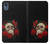 S3753 ダークゴシックゴススカルローズ Dark Gothic Goth Skull Roses Motorola Moto E6, Moto E (6th Gen) バックケース、フリップケース・カバー