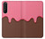 S3754 ストロベリーアイスクリームコーン Strawberry Ice Cream Cone Sony Xperia 1 II バックケース、フリップケース・カバー