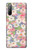 S3688 花の花のアートパターン Floral Flower Art Pattern Sony Xperia 10 II バックケース、フリップケース・カバー