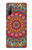 S3694 ヒッピーアートパターン Hippie Art Pattern Sony Xperia 10 II バックケース、フリップケース・カバー