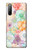 S3705 パステルフローラルフラワー Pastel Floral Flower Sony Xperia 10 II バックケース、フリップケース・カバー