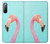 S3708 ピンクのフラミンゴ Pink Flamingo Sony Xperia 10 II バックケース、フリップケース・カバー