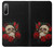 S3753 ダークゴシックゴススカルローズ Dark Gothic Goth Skull Roses Sony Xperia 10 II バックケース、フリップケース・カバー