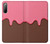 S3754 ストロベリーアイスクリームコーン Strawberry Ice Cream Cone Sony Xperia 10 II バックケース、フリップケース・カバー