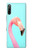 S3708 ピンクのフラミンゴ Pink Flamingo Sony Xperia L4 バックケース、フリップケース・カバー