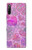 S3710 ピンクのラブハート Pink Love Heart Sony Xperia L4 バックケース、フリップケース・カバー