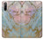 S3717 ローズゴールドブルーパステル大理石グラフィックプリント Rose Gold Blue Pastel Marble Graphic Printed Sony Xperia L4 バックケース、フリップケース・カバー
